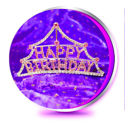 Pink Happy Birthday Comb